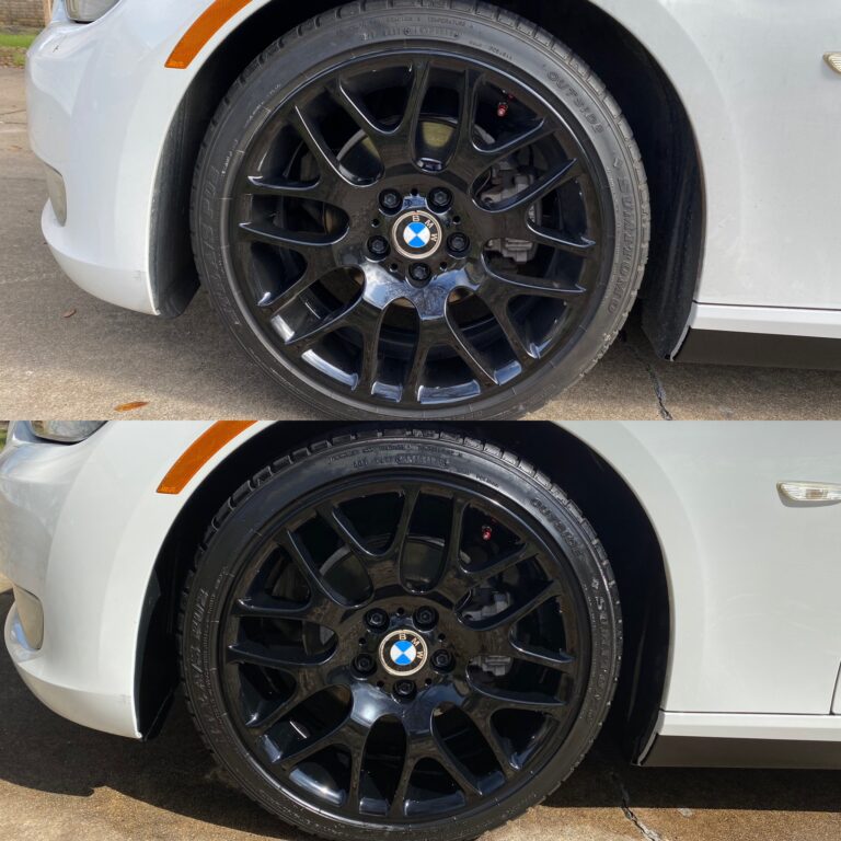 BMW 328i Wheel Cleaning