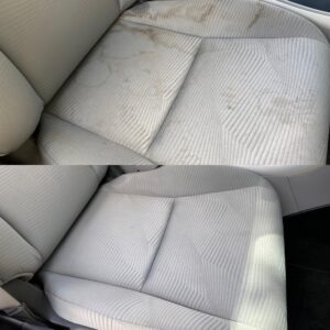 Heavy Stain Removal Cloth Seats Before and After 1