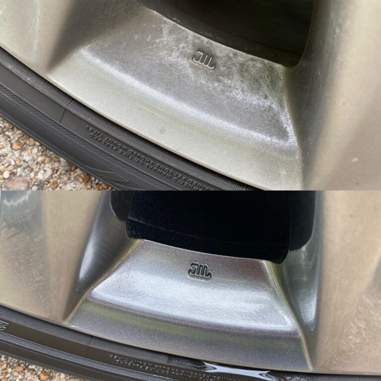 Mazda Wheel Cleaning Before and After