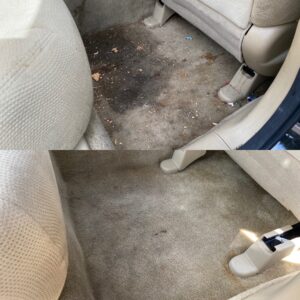 Nasty Stain Removal From Carpeting Before and After 1