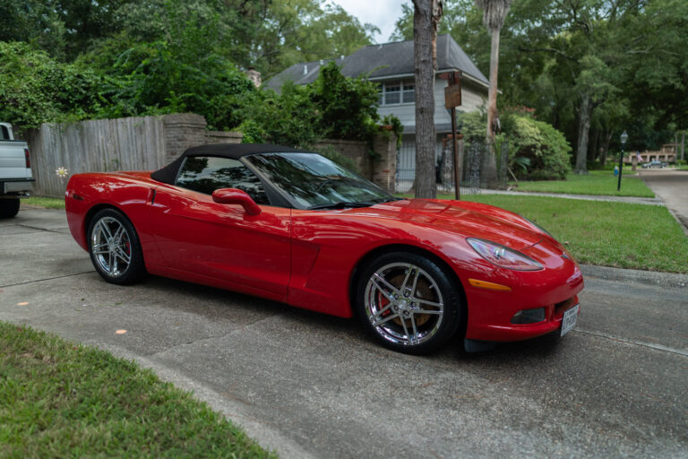 Red Corvette Wash and Wax