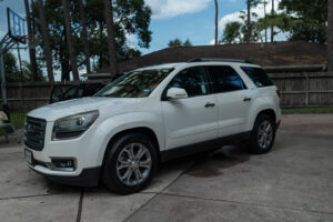 White GMC Wash and Wax